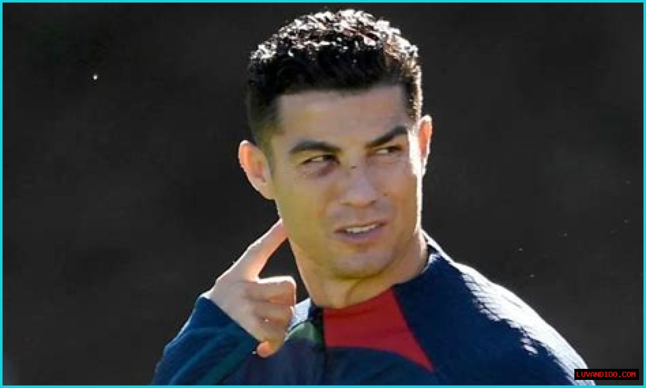 Cristiano Ronaldo Trains With Black Eye After Portugal Incident (Photos)