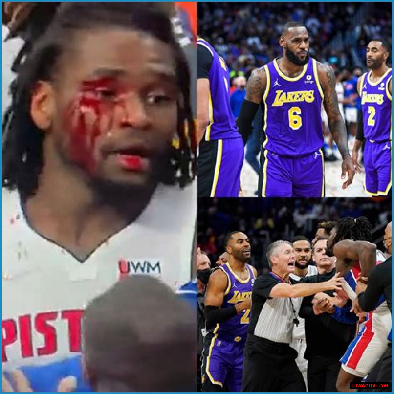 LeBron James suspended without pay for roles in bloody NBA game after giving shocking elbow to Isaiah Stewart