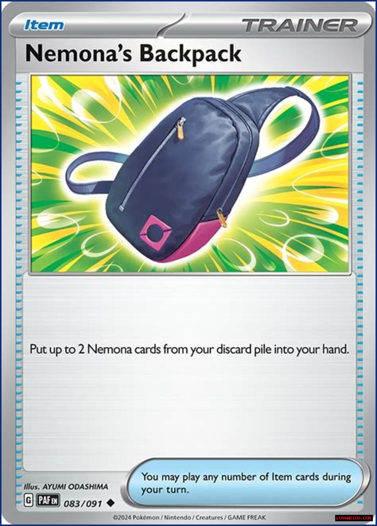 Nemona's Backpack (Paldean Fates 83)