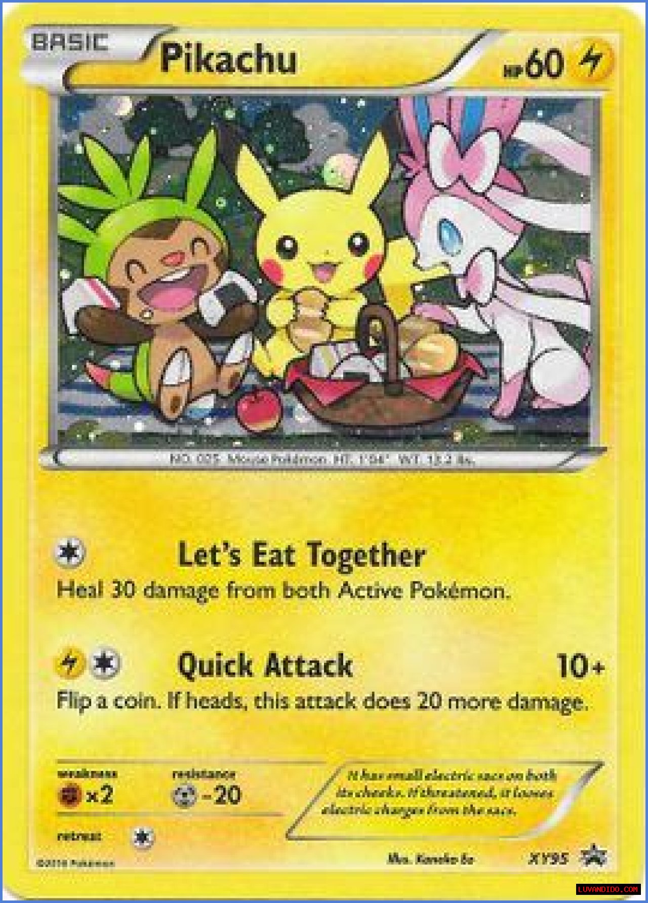 Pikachu (XY Promo 95) - Bulbapedia, the community-driven Pokémon encyclopedia